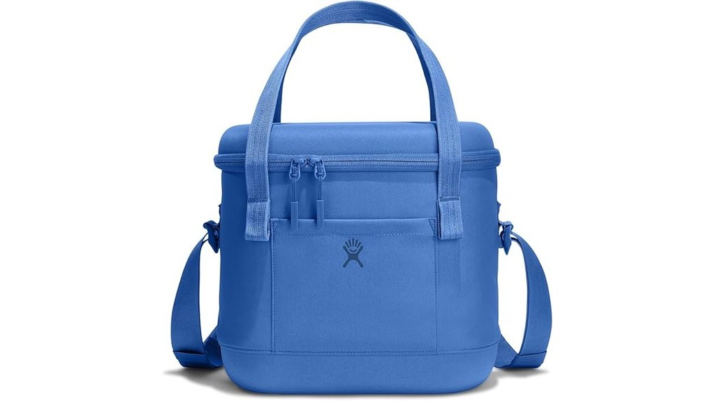 insulated blue 12 liter cooler bag