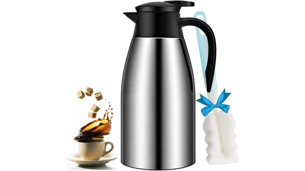 insulated stainless steel coffee urn carafe