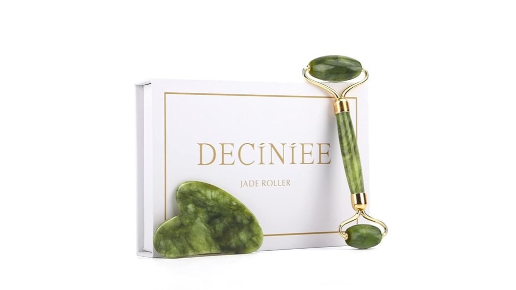 jade roller and gua sha set