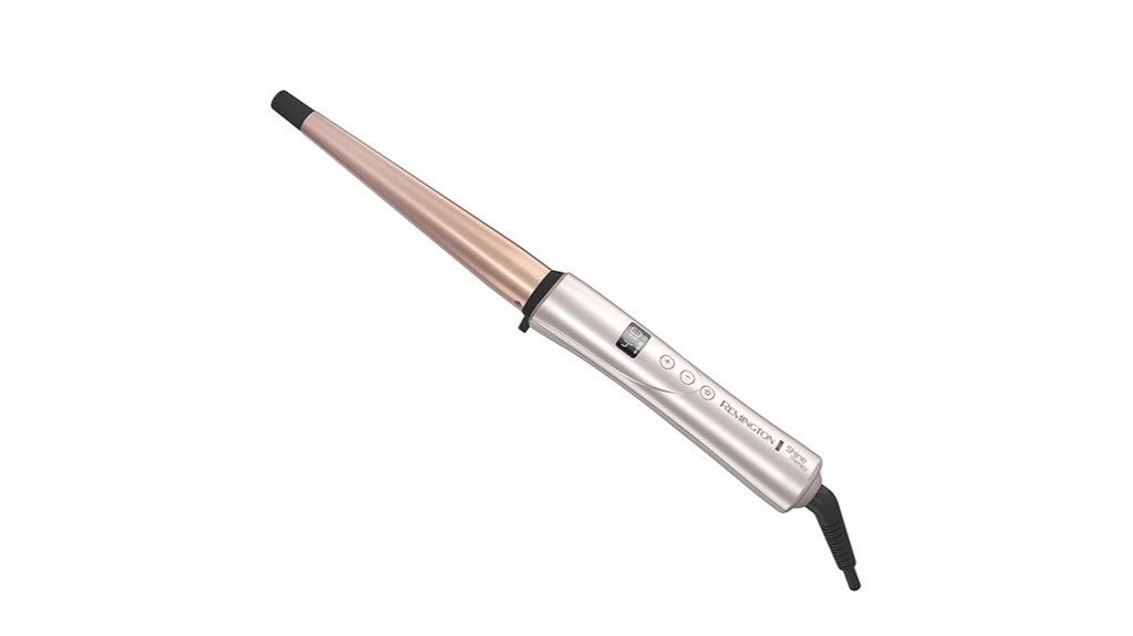 keratin infused curling wand for shiny hair