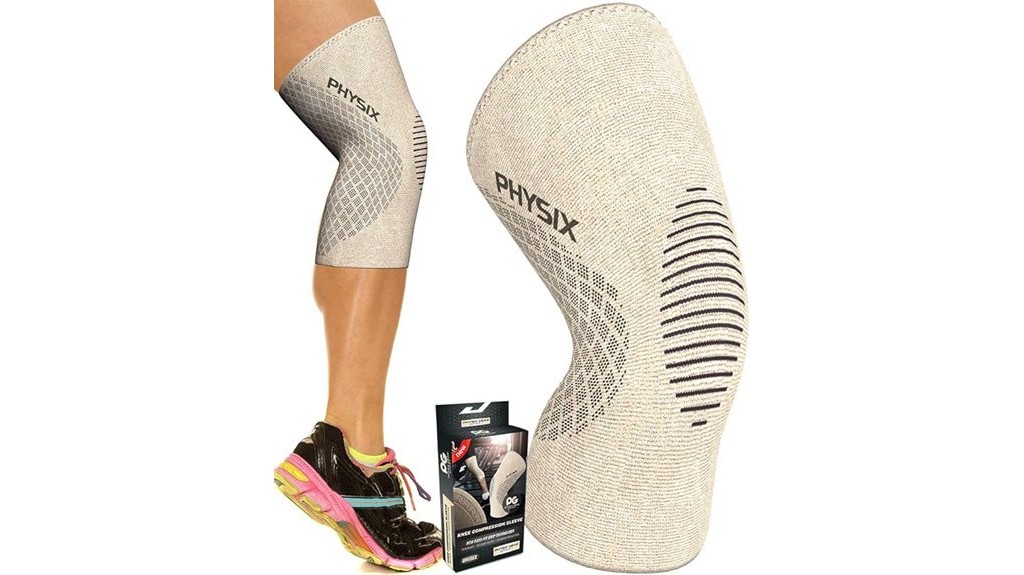 knee compression sleeve for athletes