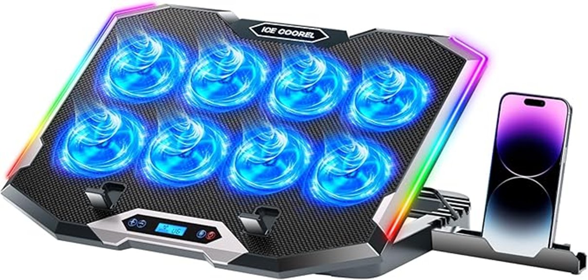 laptop cooling pad with fans