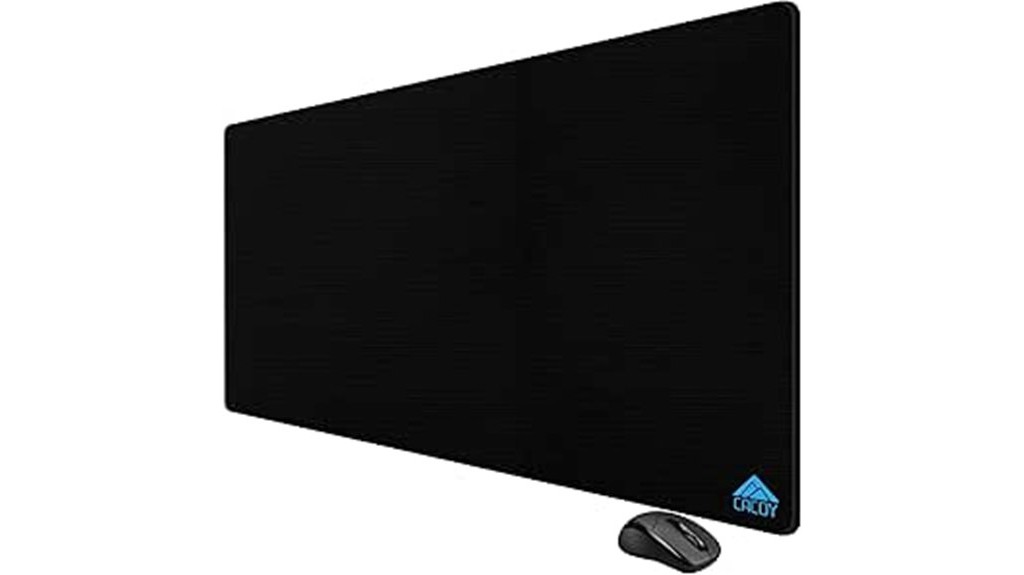 large black gaming mousepad