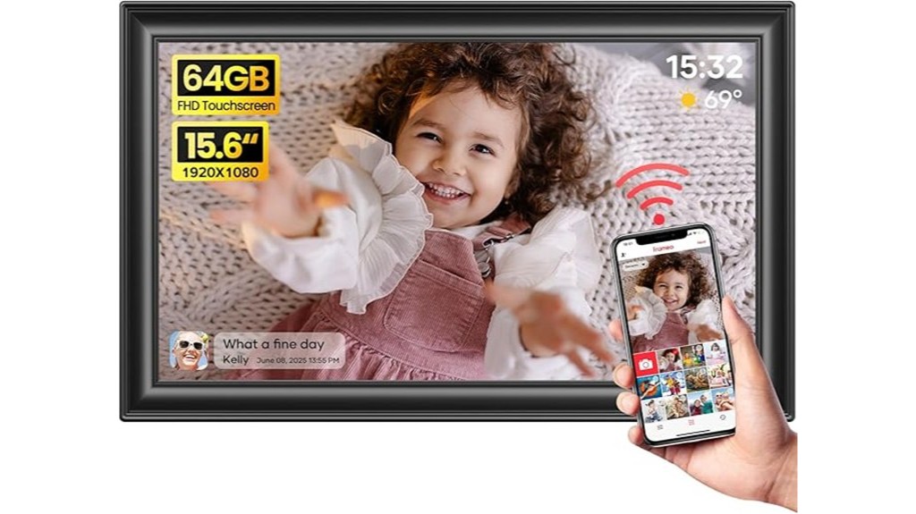 large digital photo display