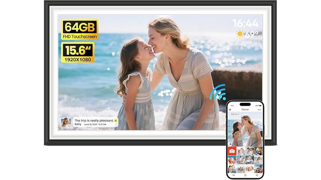large digital picture frame