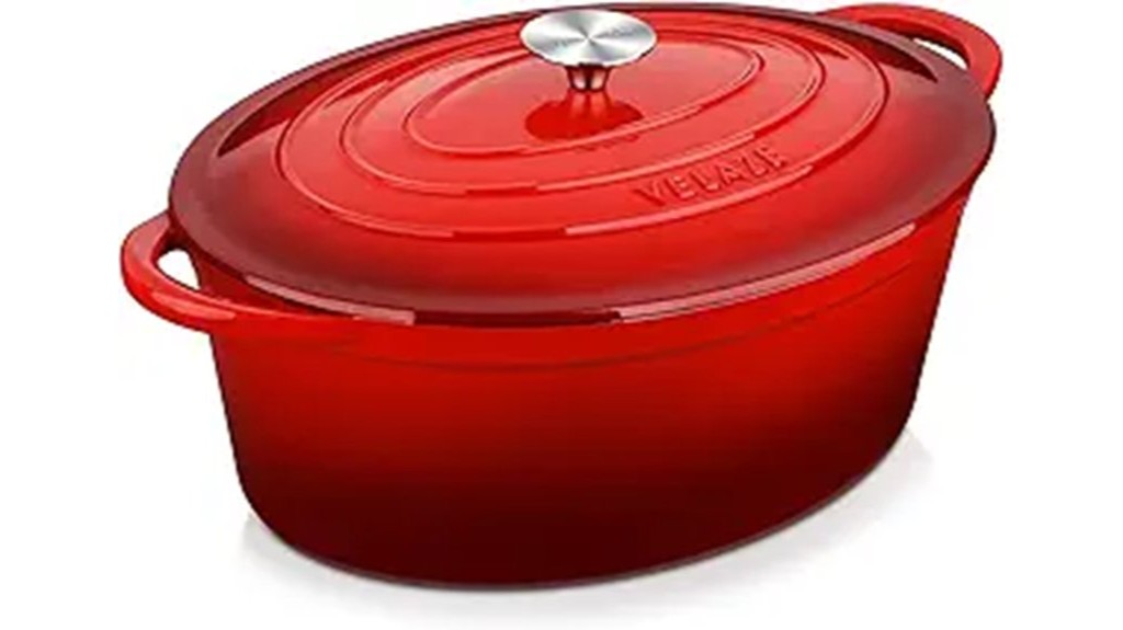 large enamel coated cooking pot