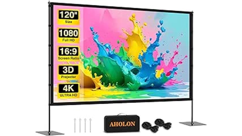 large outdoor projection screen