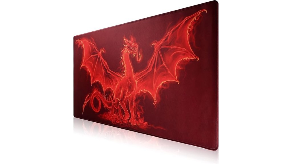 large red dragonus mousepad