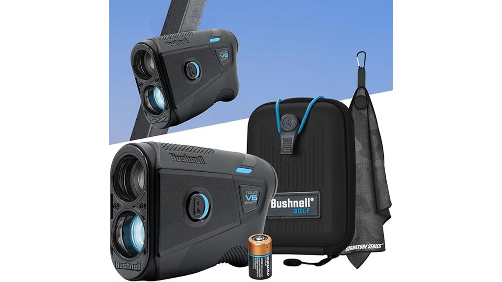 laser powered golf distance measurement device