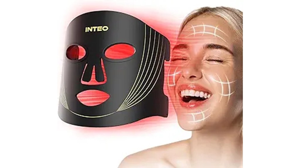 led facial mask with beads