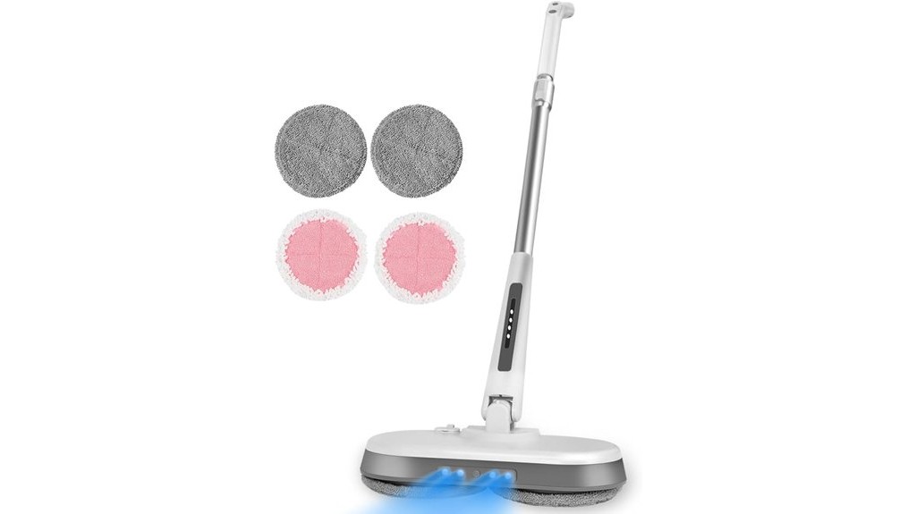 led powered cordless electric mop