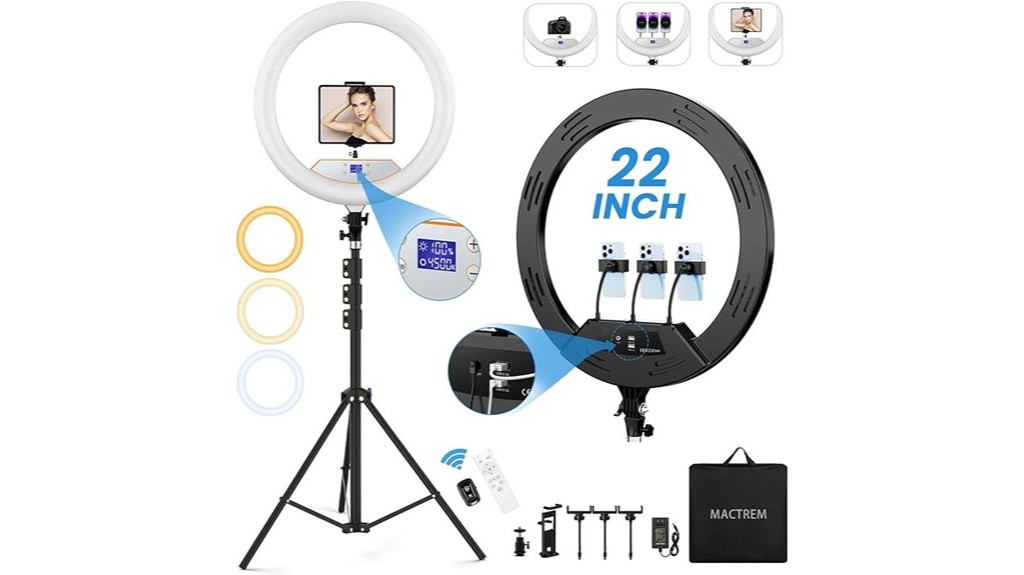 lighting for makeup and recording
