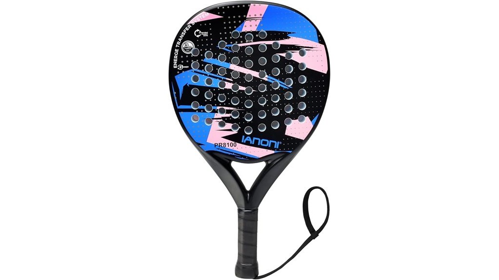 lightweight carbon fiber padel racquet