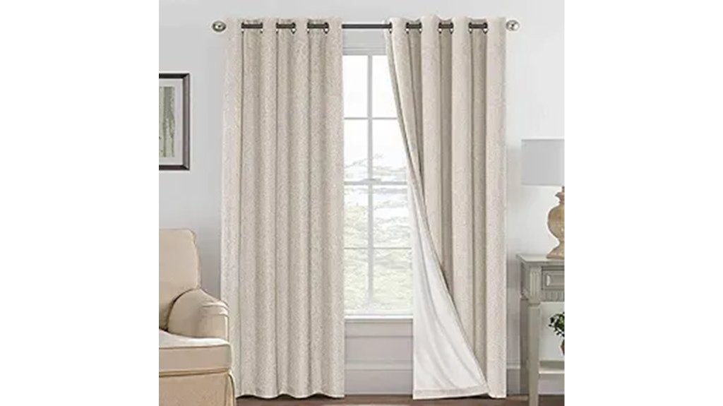 linen blackout curtains for bedroom