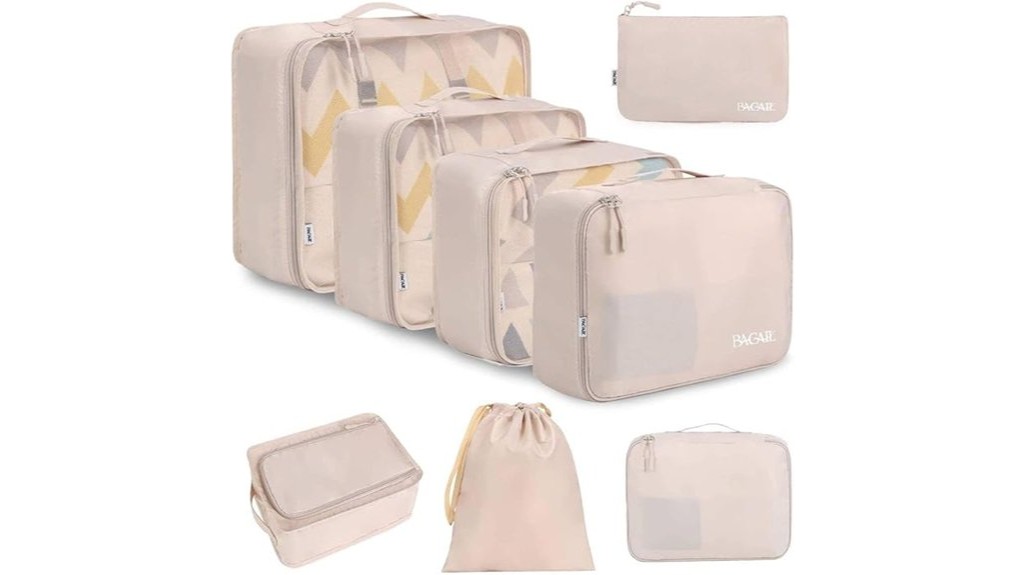 luggage organizer packing cubes set
