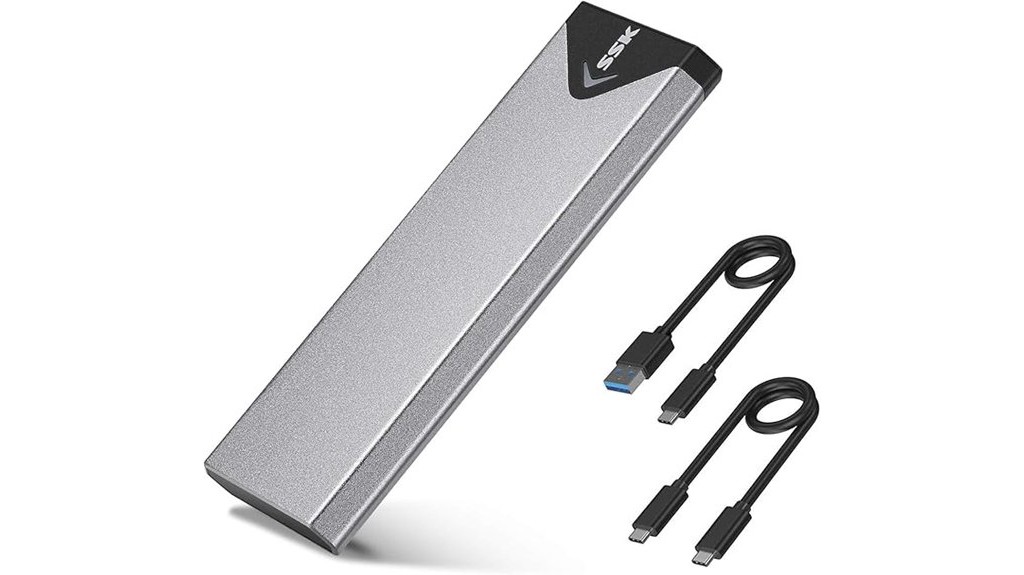 m 2 nvme sata ssd enclosure