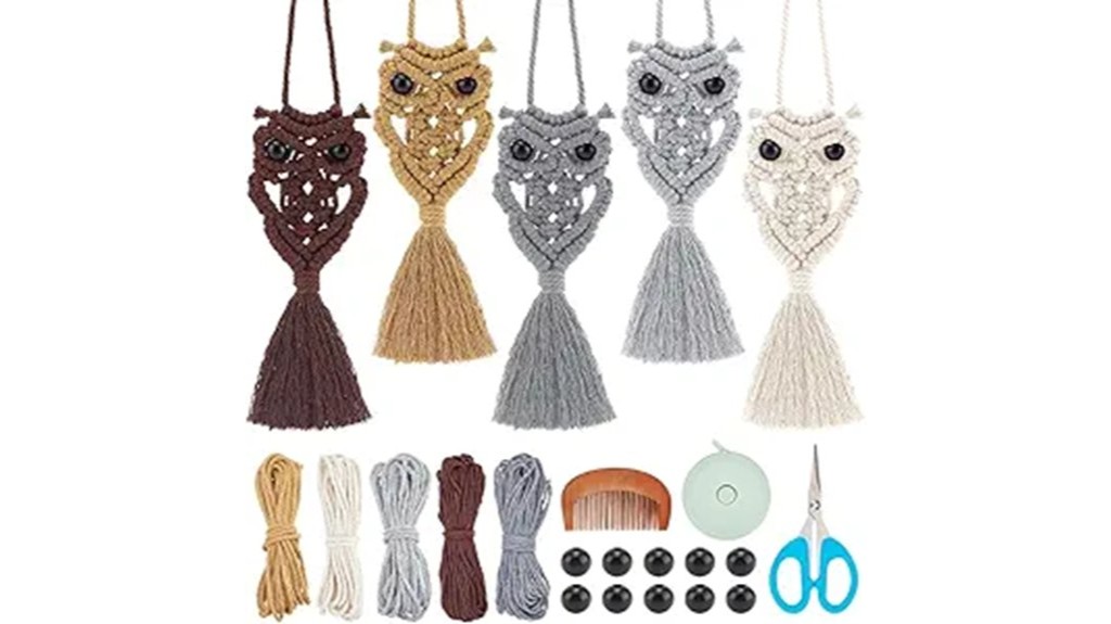 macrame owl wall hanging kit
