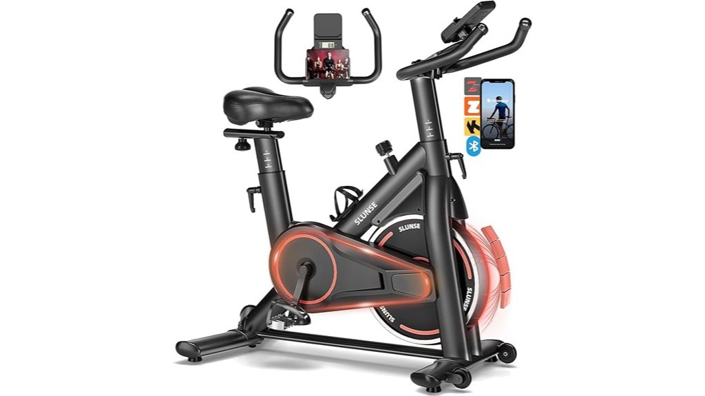 magnetic app compatible high capacity exercise bike