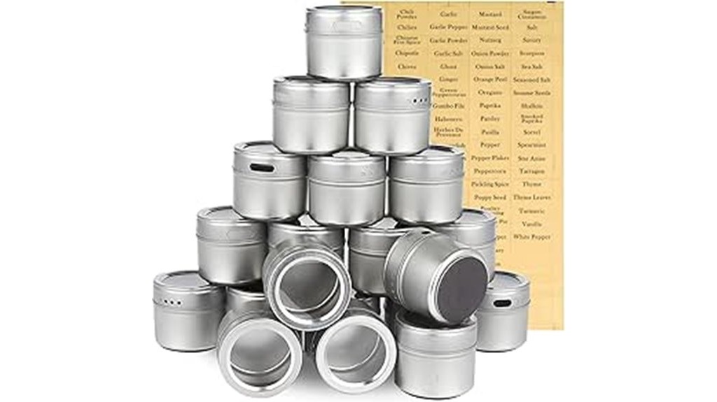 magnetic spice containers for refrigerator