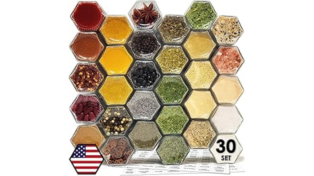 magnetic spice jars for refrigerator
