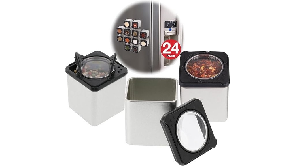 magnetic spice jars seasoning dispensers