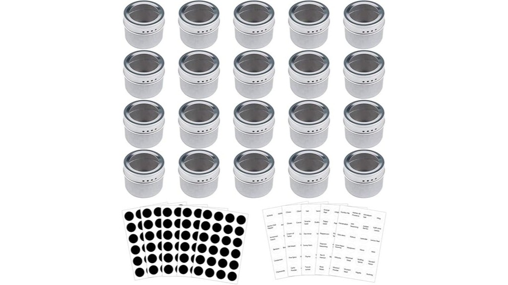 magnetic spice storage containers