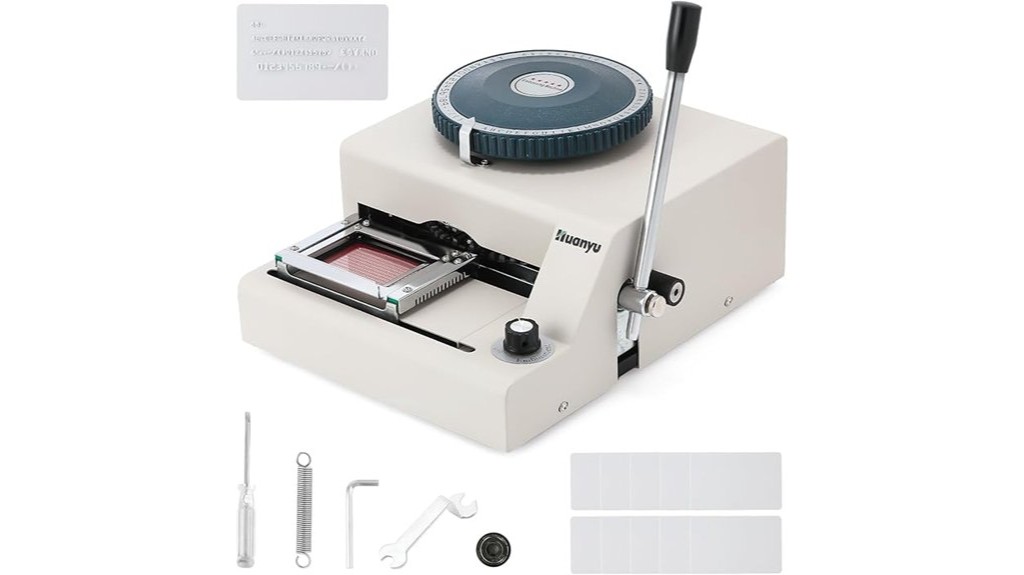 manual card embosser machine