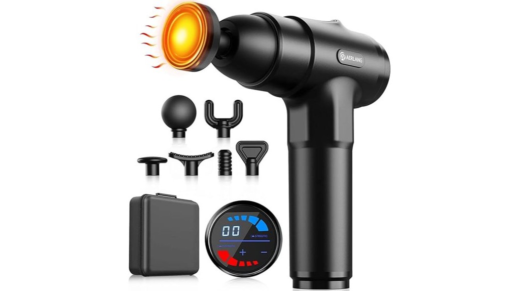 massage gun offers deep heat