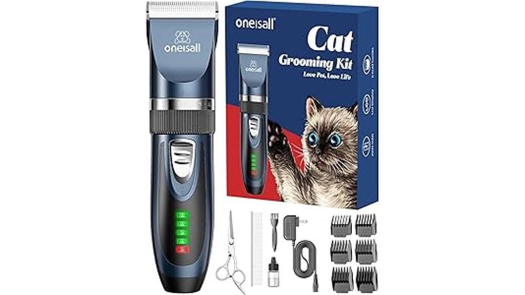 matted hair clipping quiet cat