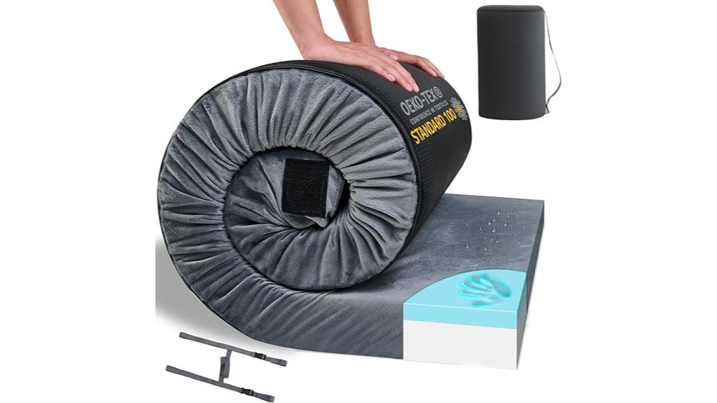 memory foam camping mattress pad