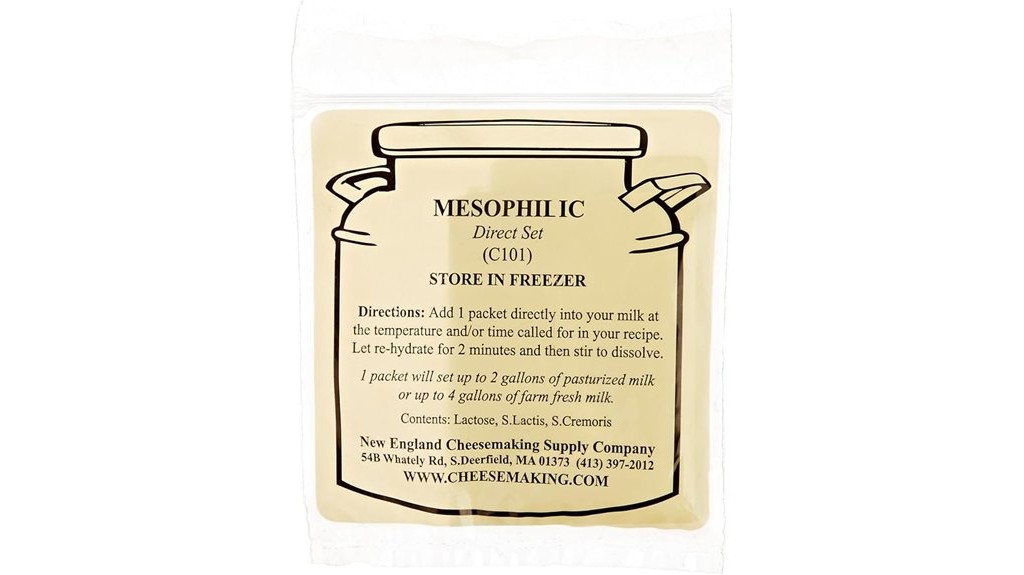 mesophilic cheese culture five pack