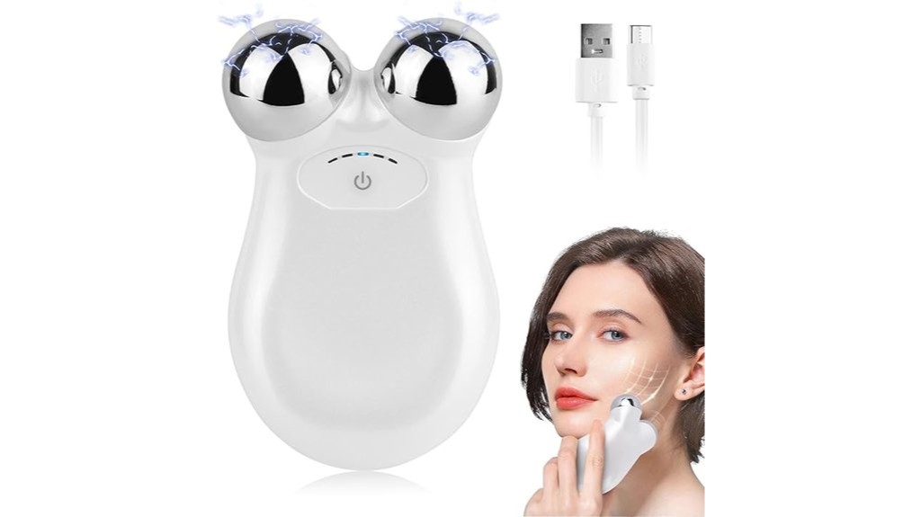 microcurrent face anti aging wrinkle reduction device