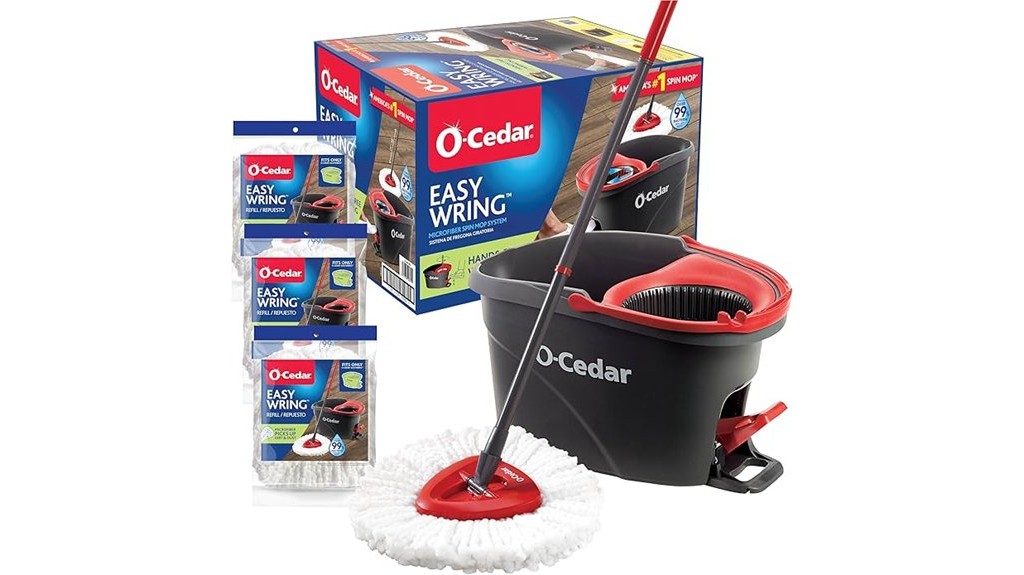microfiber spin mop floor cleaning system