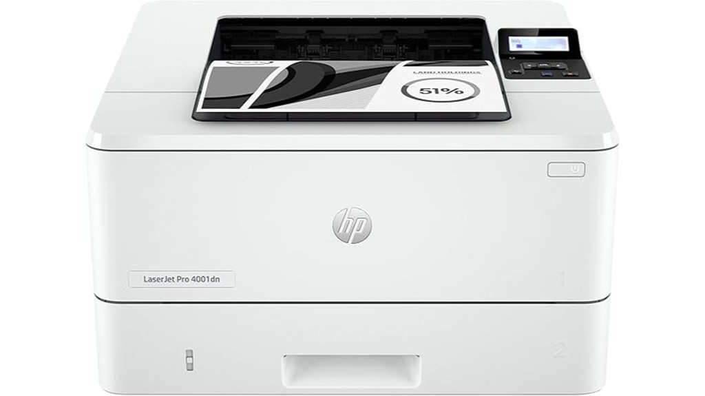 monochrome laser printer with networking