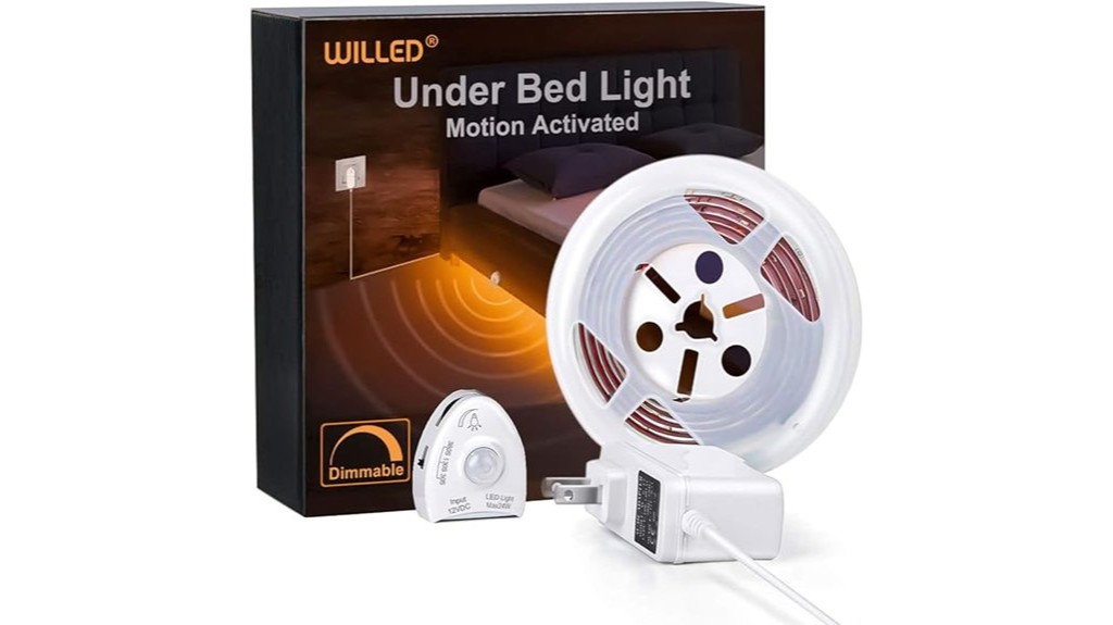 motion activated dimmable bed lights