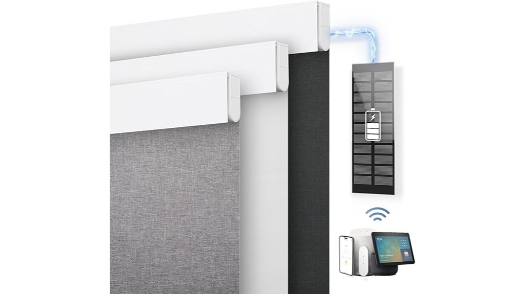 motorized remote controlled white 34x72 blinds