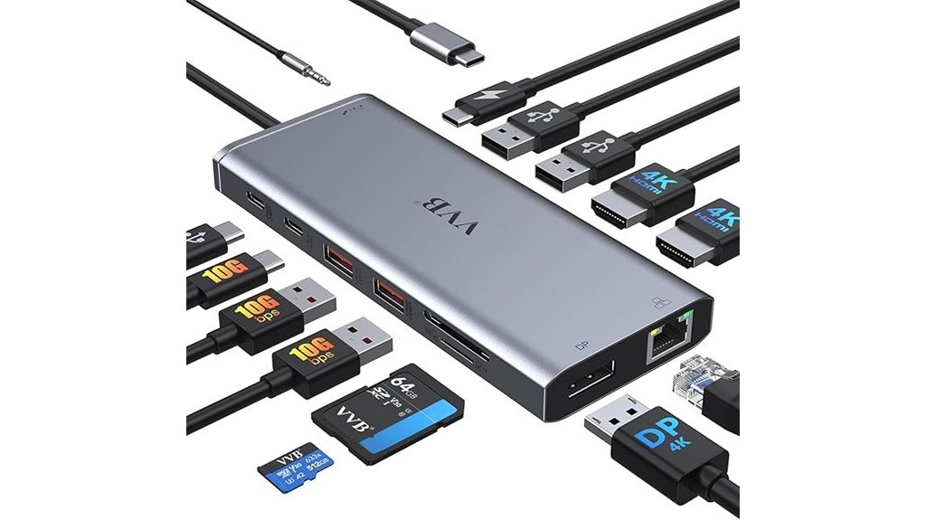multi port laptop docking station
