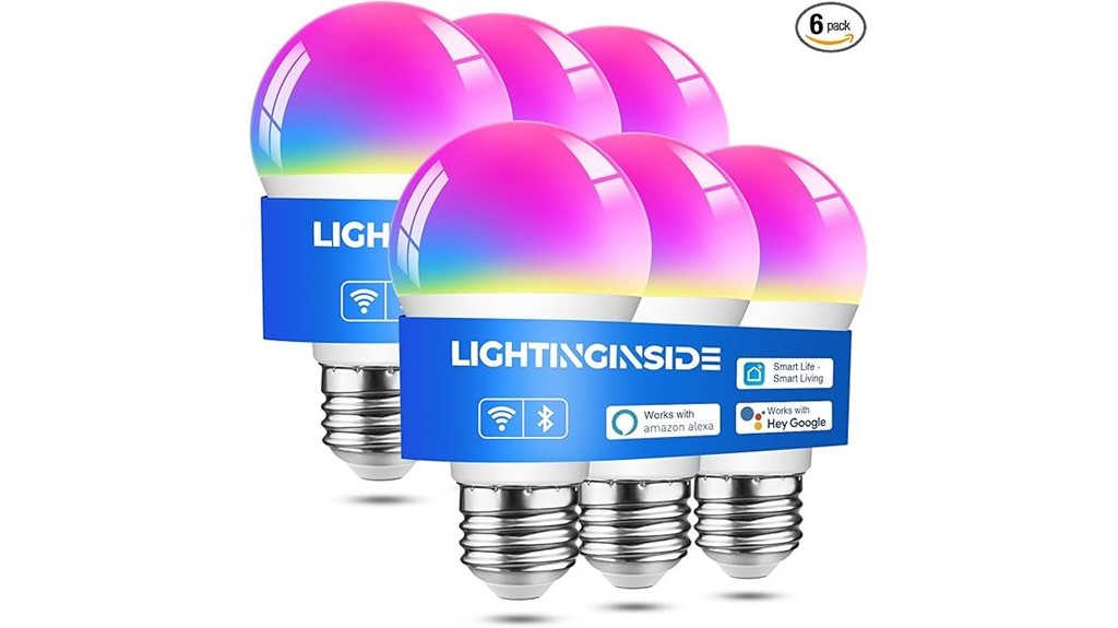multicolor led light bulb package