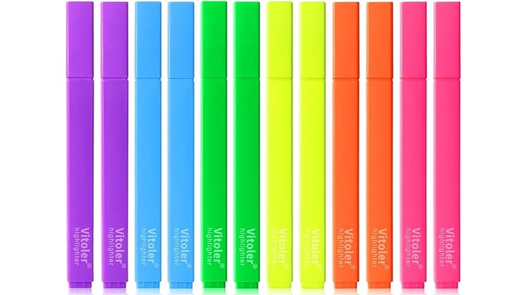 multiple color highlighter set