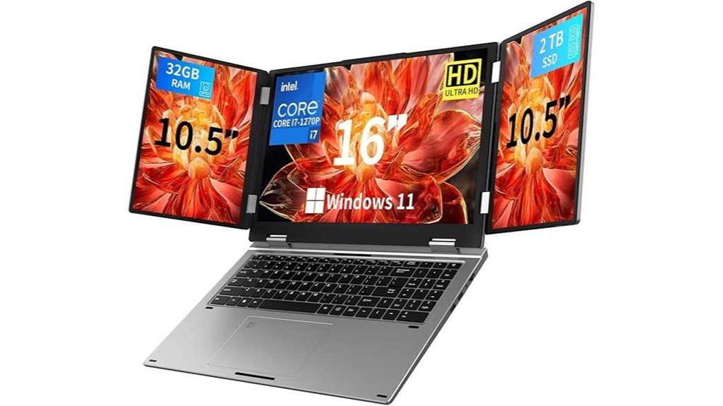 multiscreened portable computing powerhouse