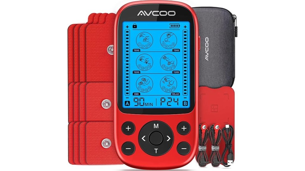muscle stimulating dual channel electrical therapy device