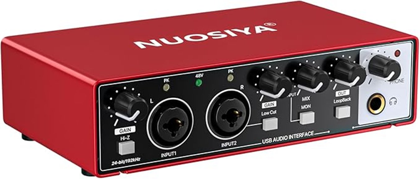 music recording interface