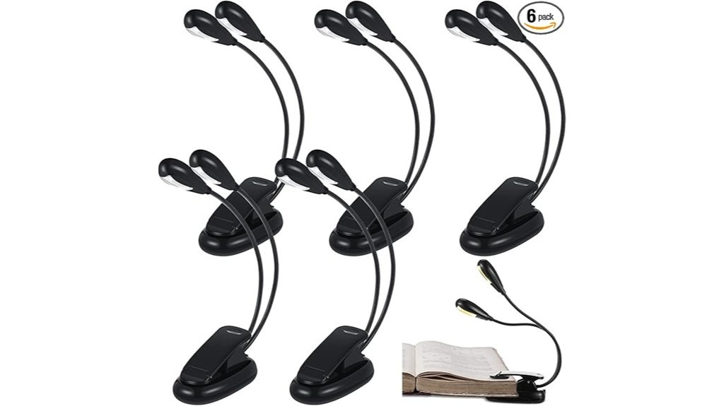 musicians clip on reading light