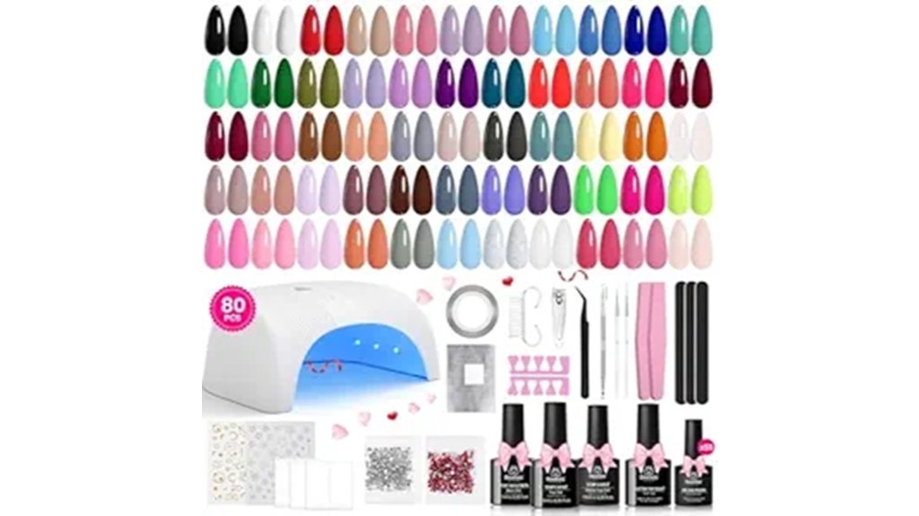 nail polish kit with uv light