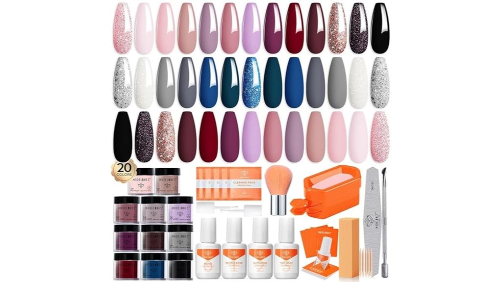 nail starter kit colors powder