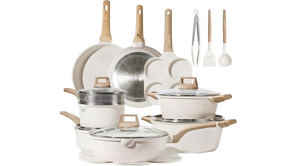 nonstick 21 piece cookware set