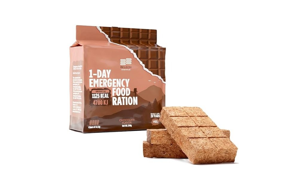 nourishing chocolate emergency food biscuit