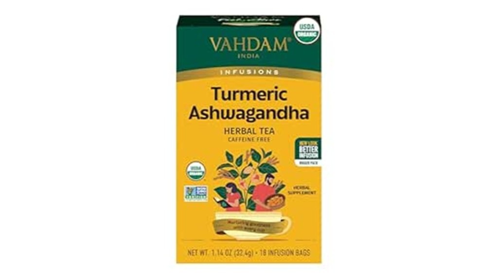 organic turmeric ashwagandha herbal tea