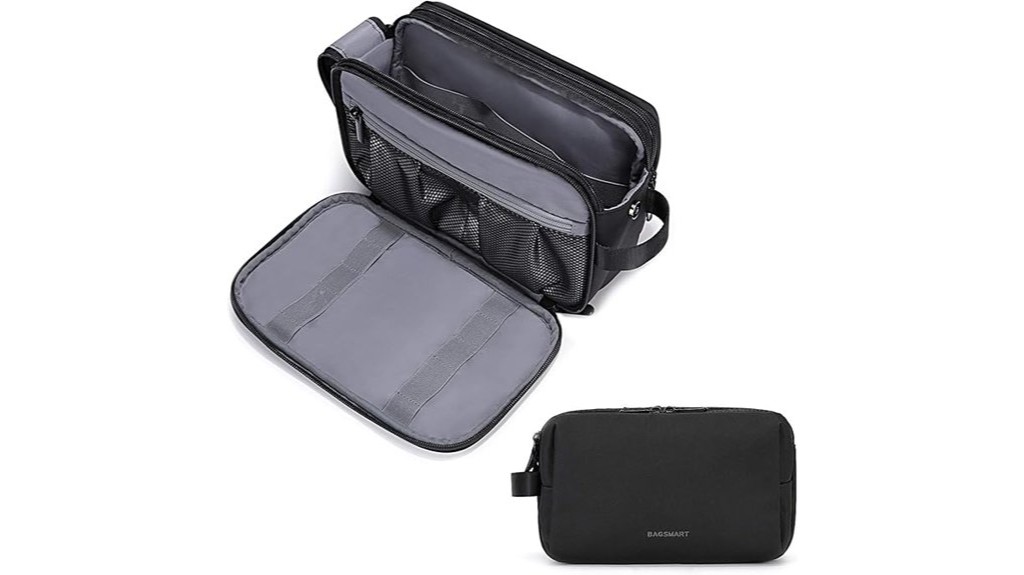 organized toiletry bag for travel