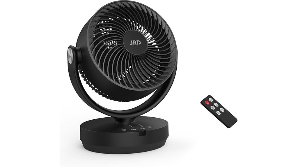 oscillating air circulator fan